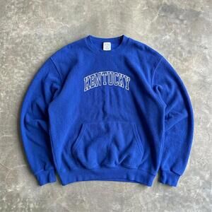 Vintage Kentucky Wildcats Sweatshirt Blue College Crewneck